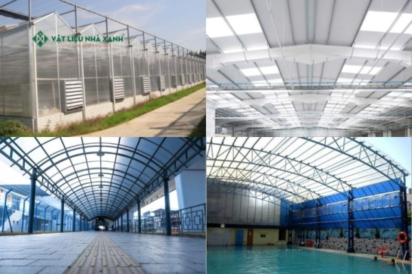 Ứng dụng tấm lợp Polycarbonate SolarLite