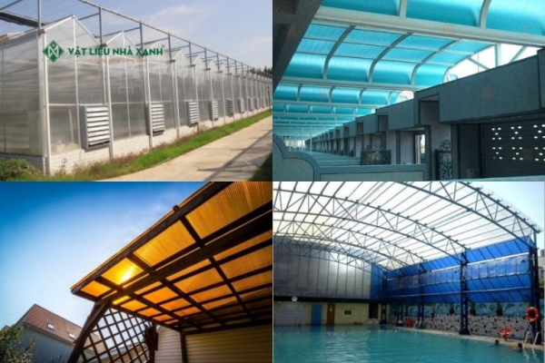 Ứng dụng tấm Polycarbonate Solite rỗng ruột