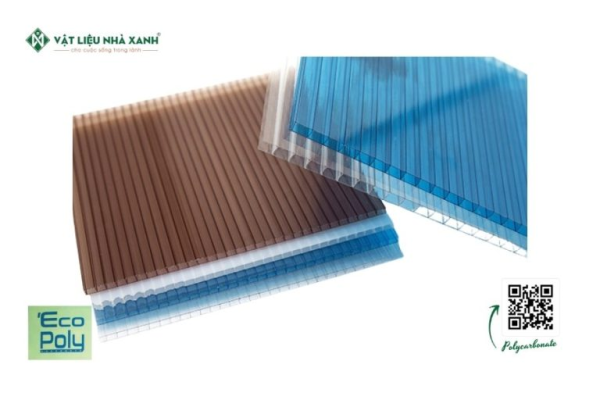 Tấm Polycarbonate dạng rỗng EcoPoly Thái Lan