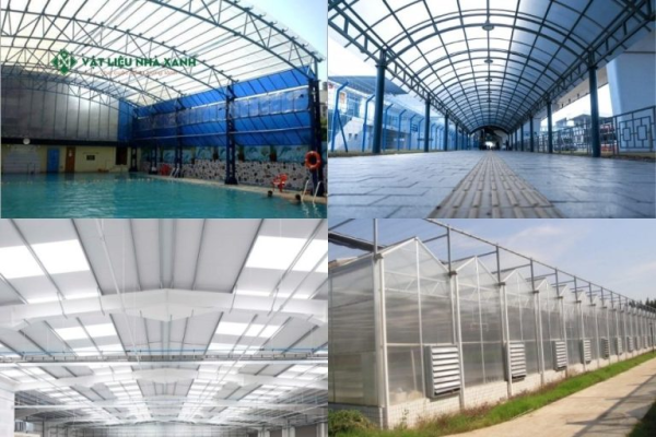 Ứng dụng tấm Polycarbonate dạng rỗng EcoPoly