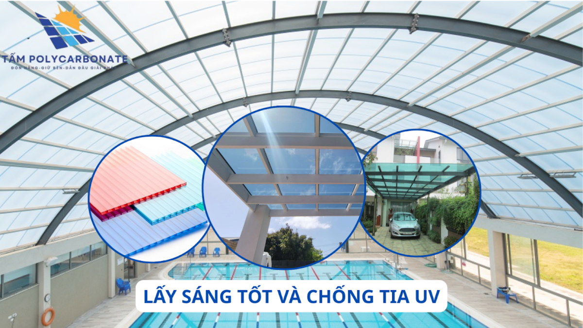 Tấm polycarbonate ngăn chặn tia cực tím