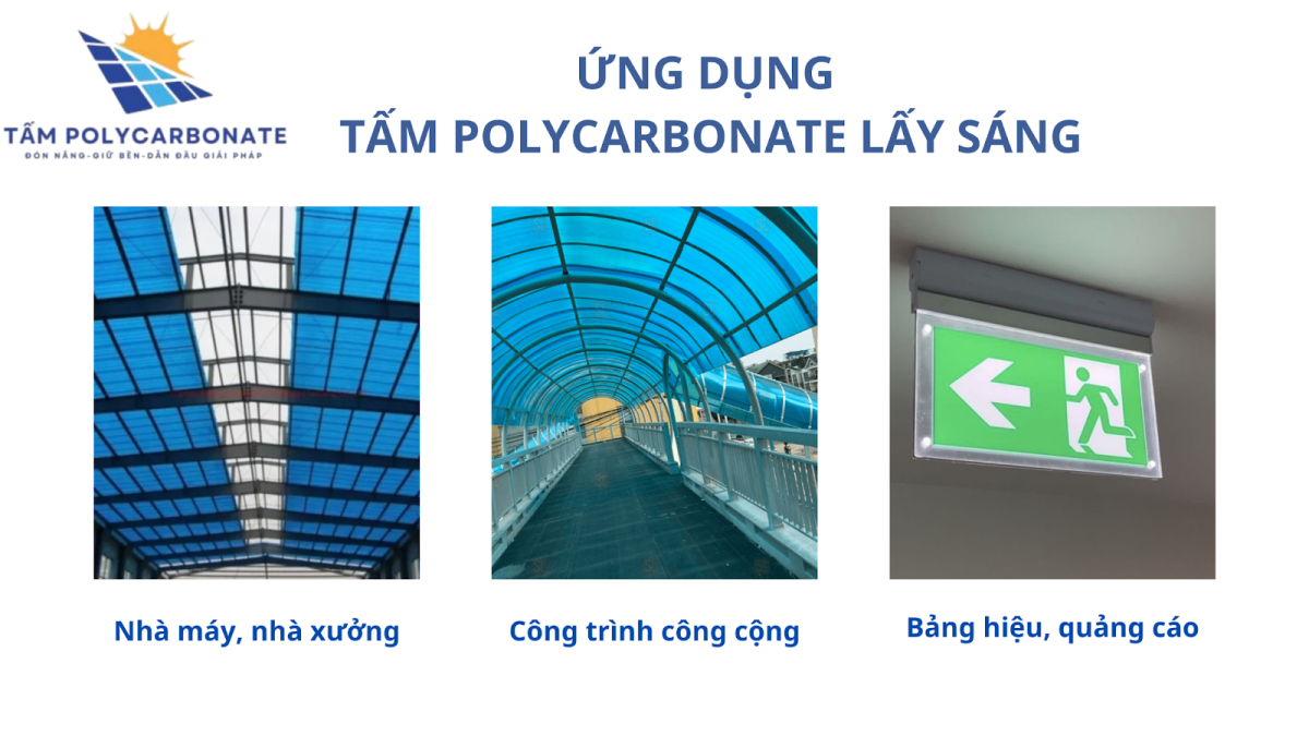 Ứng dụng của tấm polycarbonate những gì?