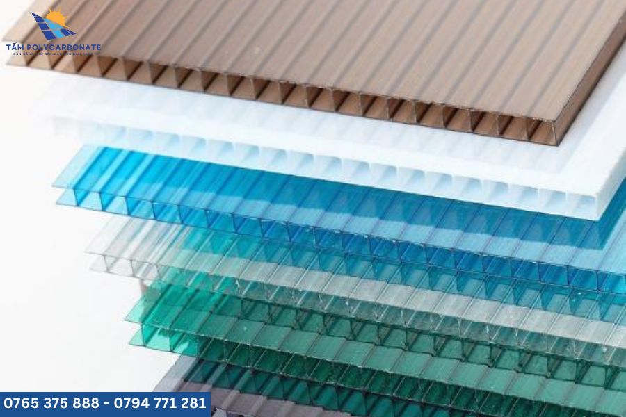 Tấm polycarbonate rỗng 10mm bền chắc