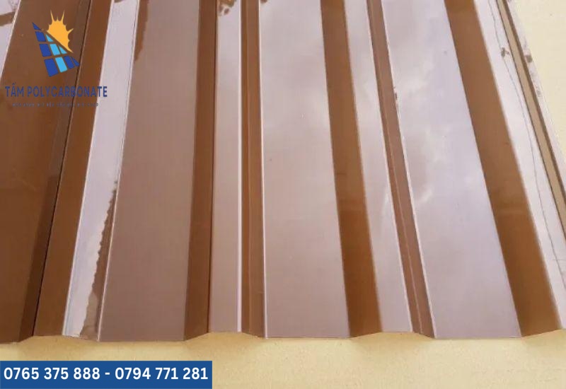 Thông số tấm Poly sóng nâu đồng