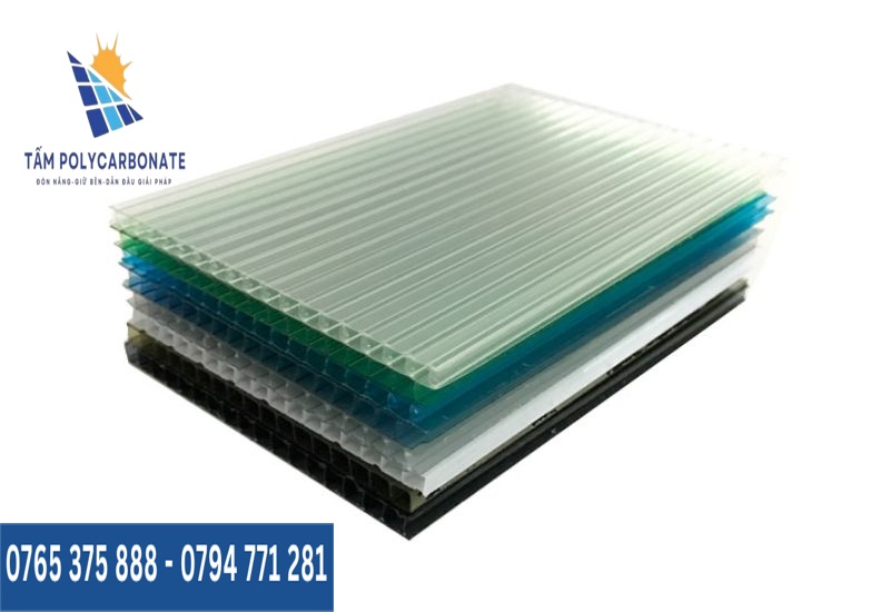 Tấm Polycarbonate rỗng có tính thẩm mỹ