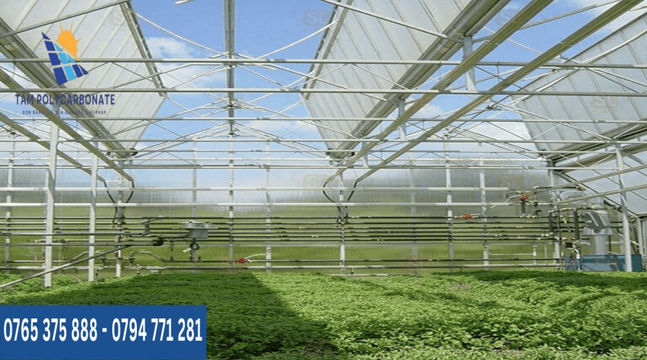 Ứng dụng tấm nhựa lấy sáng polycarbonate