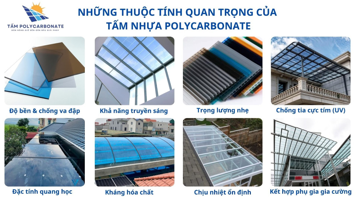 Ứng dụng tấm nhựa polycarbonate