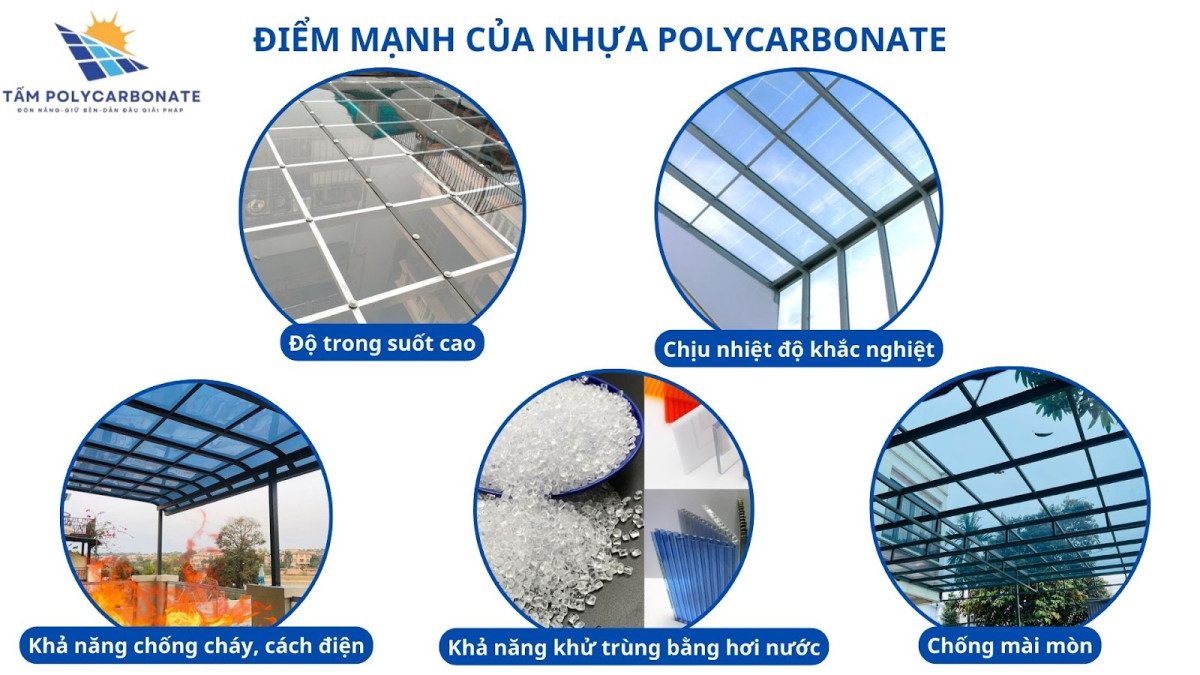 Ưu điểm quan trọng của Polycarbonate