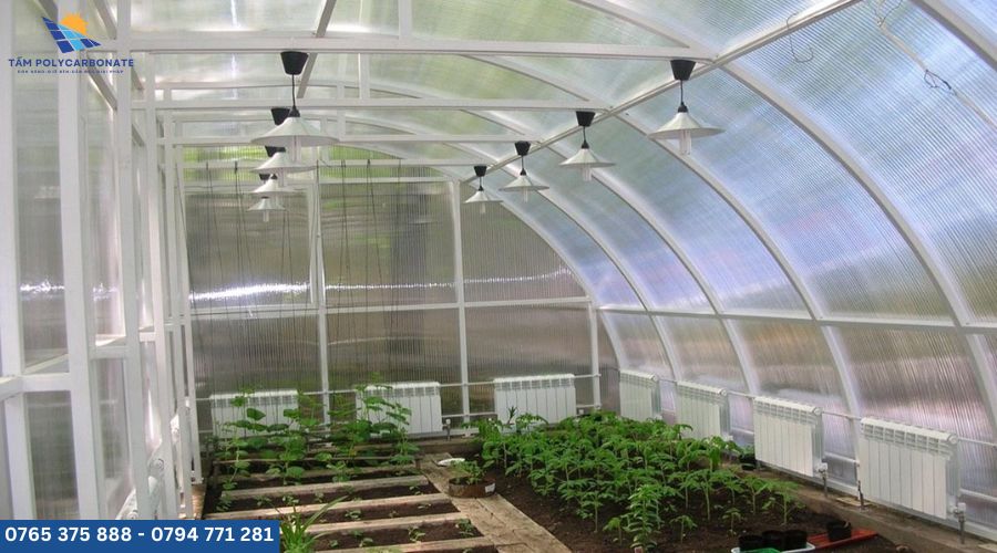 tấm lợp lấy sáng poly rỗng 4,5mm