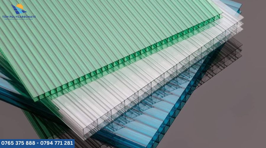 tấm lợp poly rỗng 6mm